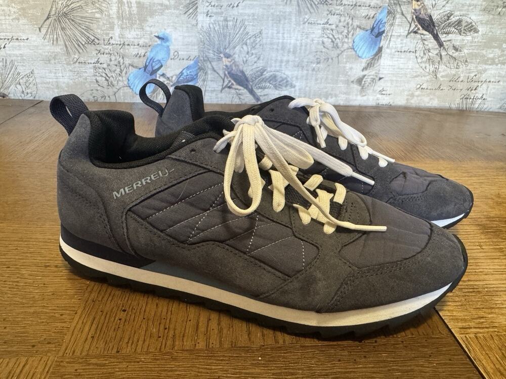 Merrell Alpine Hiking Sneakers Men’s Size 8 Navy Suede Trim Casual Active Shoes